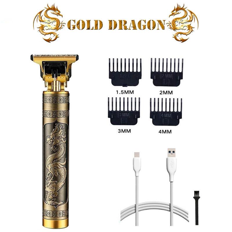 Maquininha para cortar Cabelo, Barba e Pelos - Gold Dragon - Estelar Express