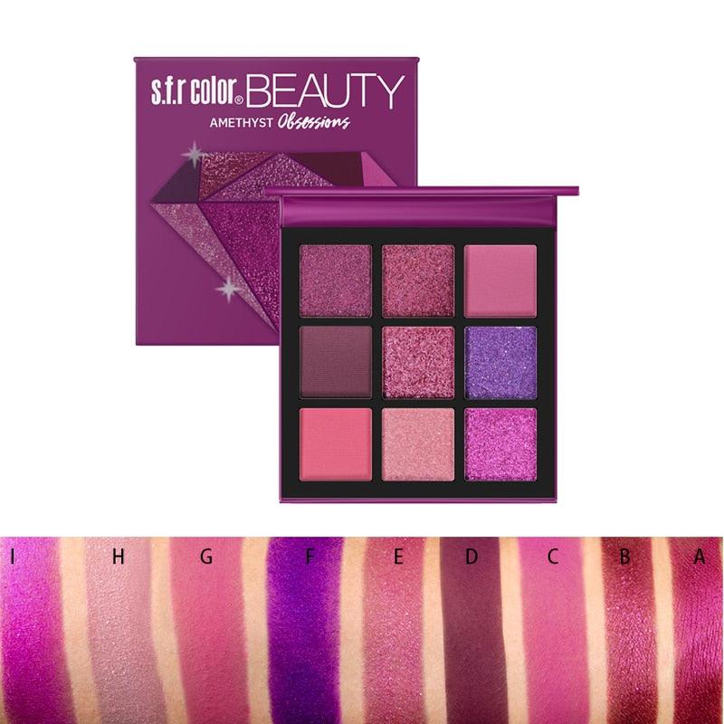 Paleta de Sombras 9 Cores - Langmanni - Estelar Express