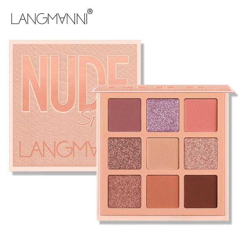 Paleta de Sombras 9 Cores - Langmanni - Estelar Express